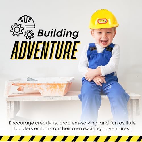 Dress Up America Kids Construction Hard Hat - Yellow Adjustable Helmet for Toddlers