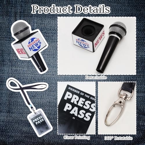 Heliltd 3-Piece Set Journalist Accessories