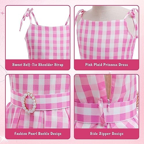 Girls Movie-Inspired Pink Costume Dress for Kidsparty play and_capability