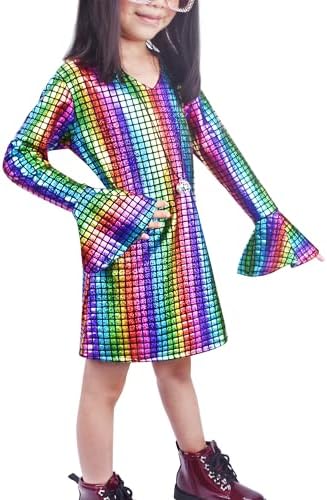 70s Disco Party Dress for Girls
