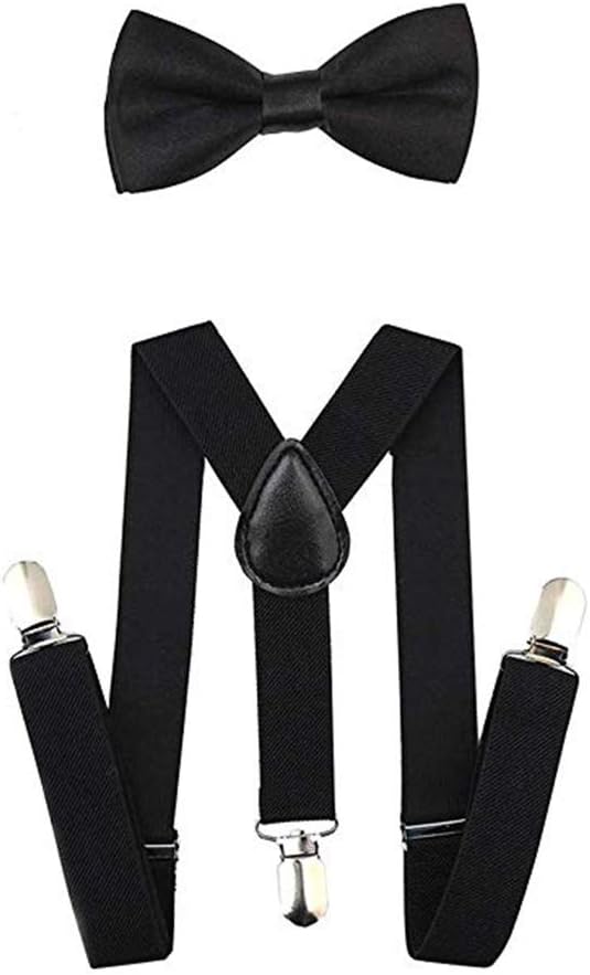 1920s Suspenders Bow Tie Set for Kids