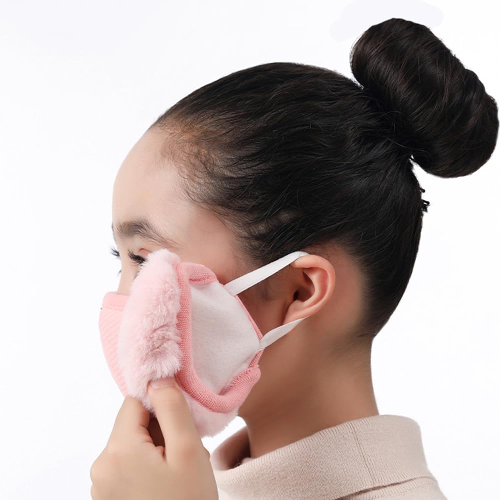 Warm Windproof Mask for Teens - Half Face Earflaps with Dustproof Comfort