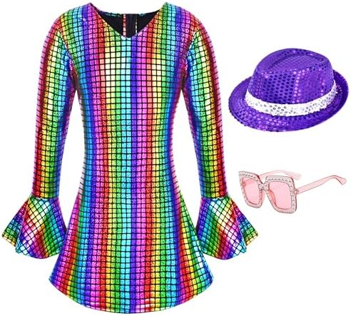 70s Disco Party Dress for Girls