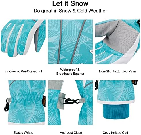 LULLABY KIDS - Insulated Waterproof and Cozy Cotton Gloves for Winter Play