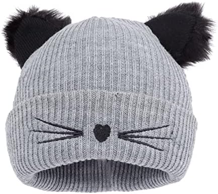 LiuSuper Women Cat Ears Beanie Hat
