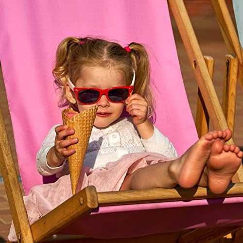 Matcheck 12 Pack Kids Square Neon Sunglasses
