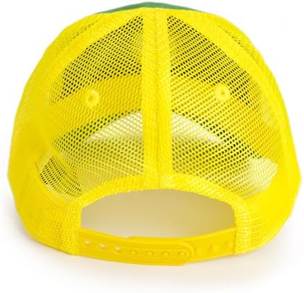John DeereAdjusted Snapback Baseball Hat - 100 Cotton Twill Front and Breathable Mesh Back
