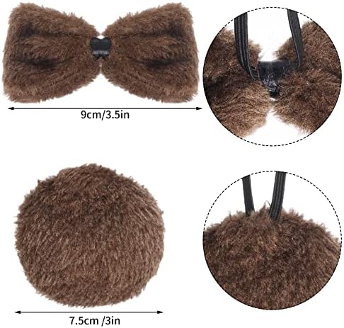 Kids Animal Brown Bear Costume Kit Halloween Party Accessories