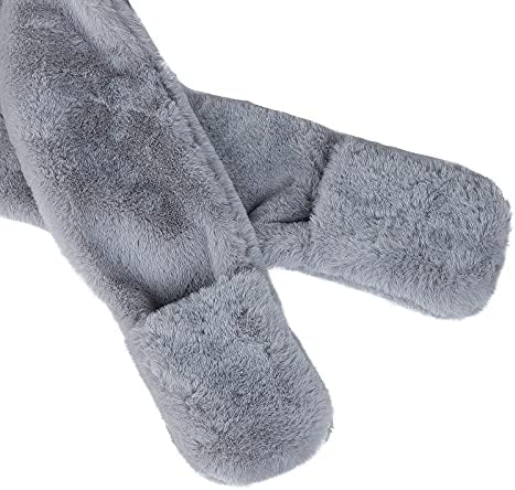 Kids Winter Hat Scarf Mittens 3 in 1 Hat Faux Fur Hat