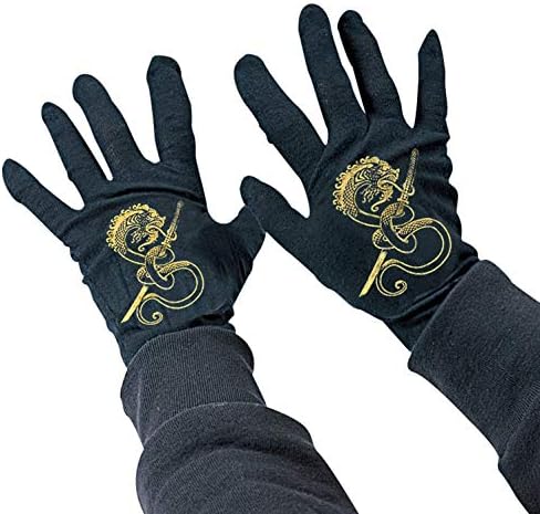 Rubies Childs Black Ninja Gloves for Kids