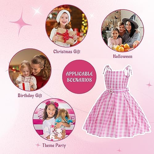 Girls Movie-Inspired Pink Costume Dress for Kidsparty play and_capability