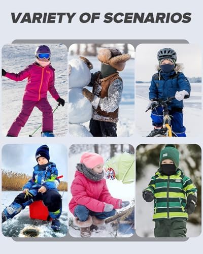 Aegend Kids Neck Warmer 2 Pack