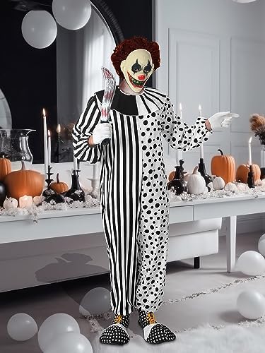 Ramped 5-Piece Scary Killer Clown Costume Set Halloween