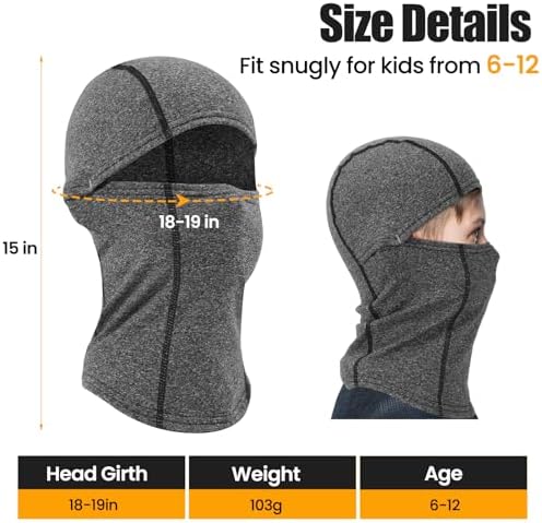 Kids Balaclava Ski Mask Scarf - Warm Windproof