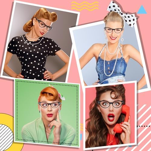 Kyerivs Old Lady Costume Accessories for Kids Women GrandmotherDress Up