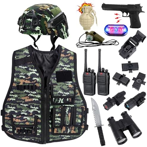 RedCrab Kids Military costume - Role-Play Toy for Halloween