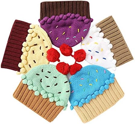 XINQIAO Cupcake Beanie Knitting Hat for Kids - Sweet Winter Accessories