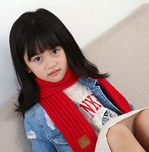 Levao Kids Winter Knitted Soft Scarf for Boys Girls Cozy Neck Warmer