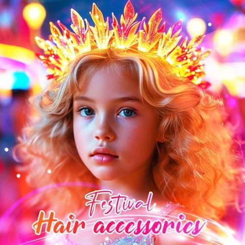 Yean Gold Flame Headband Party Costume