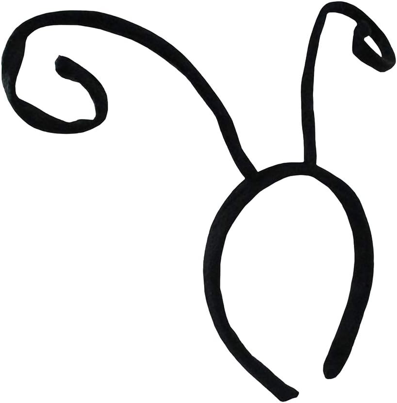 6-Piece Black Velvet Bug Antenna Headband for Kids Costume Accessories
