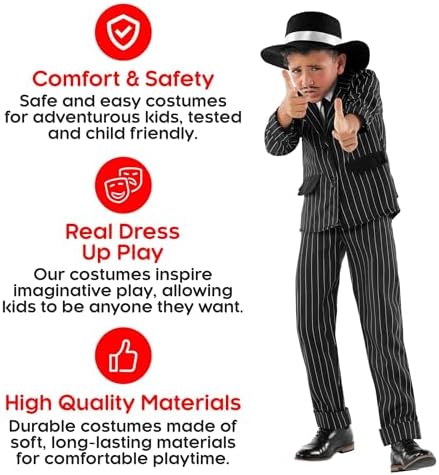 1920s Gangsters Kids Costume - Boys