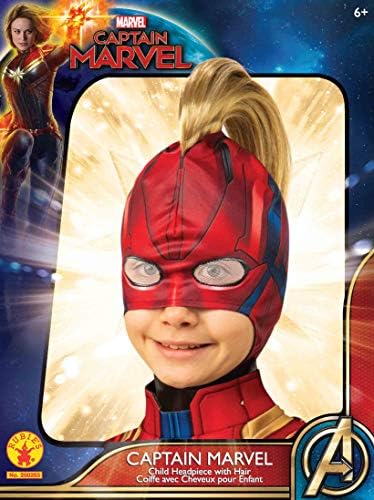 Rubies Marvel Captain Marvel Costume Headpiece One Size RedBlue Mohawk