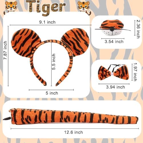 Tiger Cosplay Accessories Set