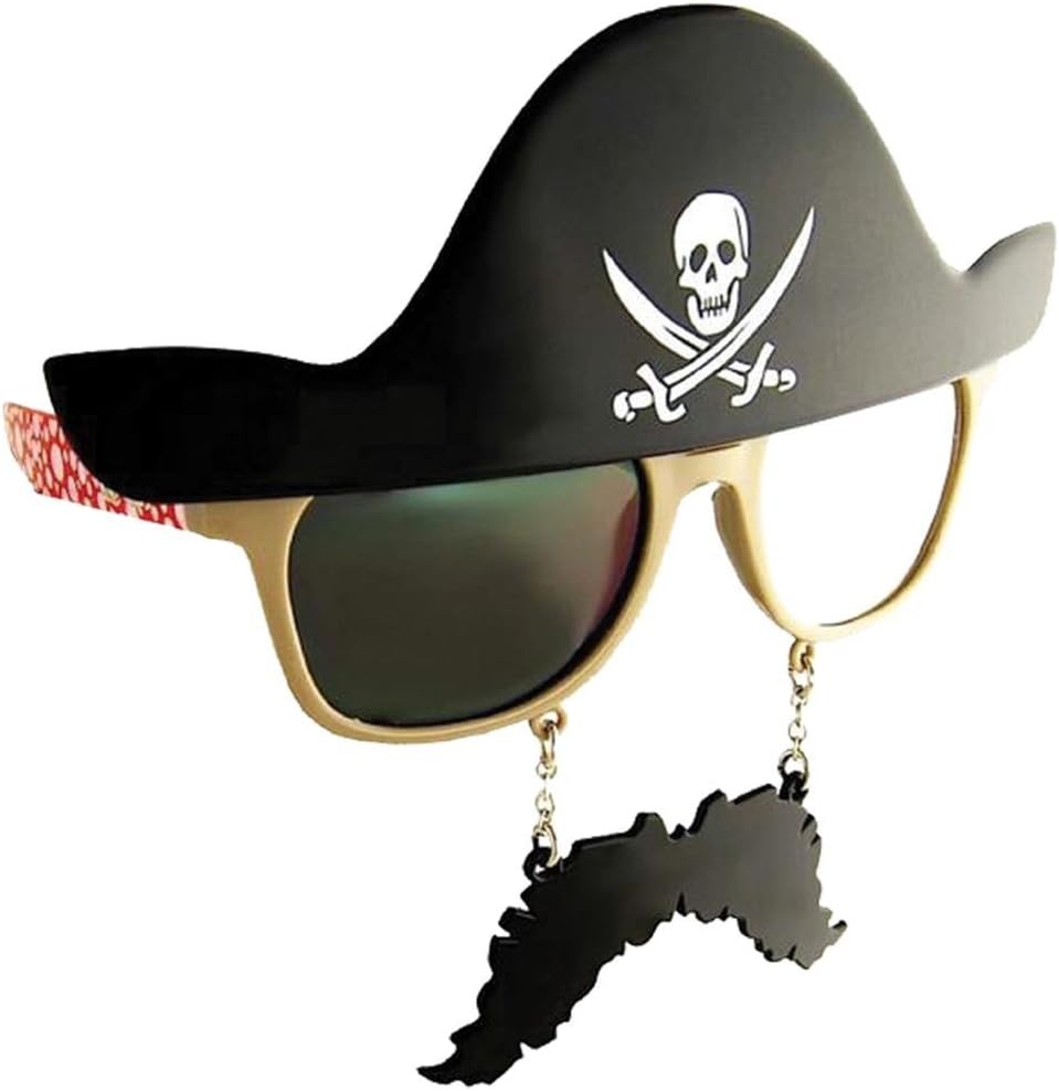 Sun-Staches Pirate Kids Sunglasses UV400 Protection Fun