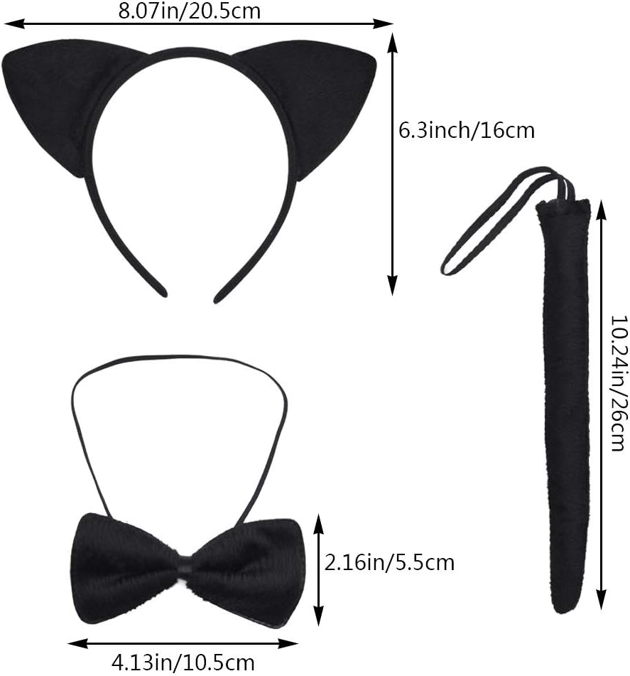 Dxhycc Halloween Handmade Black Cat Costume Set