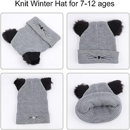 LiuSuper Women Cat Ears Beanie Hat
