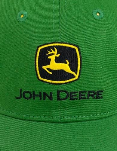 John DeereAdjusted Snapback Baseball Hat - 100 Cotton Twill Front and Breathable Mesh Back
