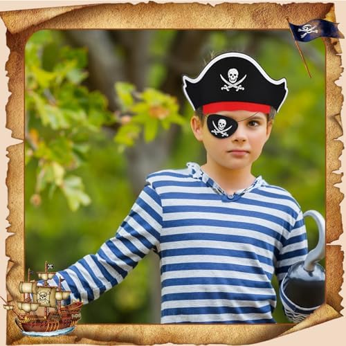 Glow-in-the-Dark Pirate Accessories Kids Costume Party Set