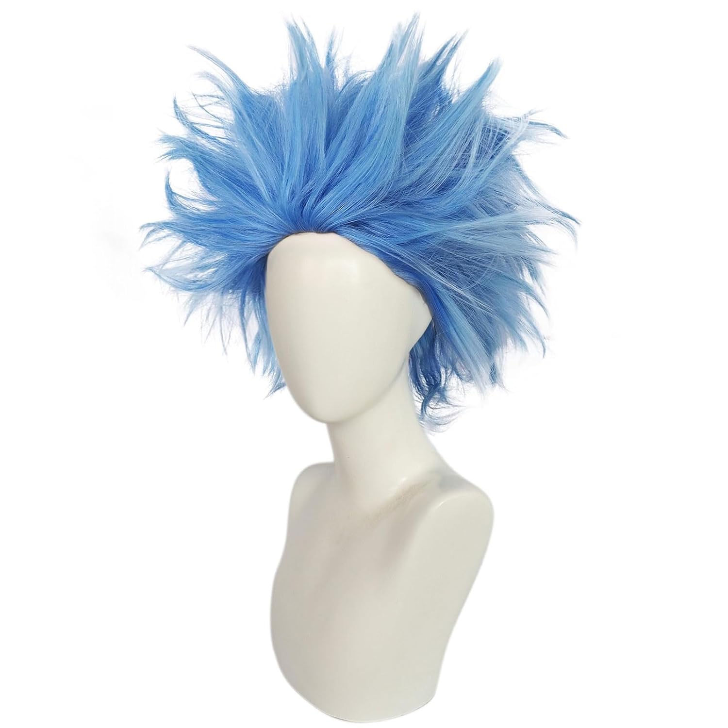 Perfect for Anime Fans - Spiky Blue Wig for Character Cosplays