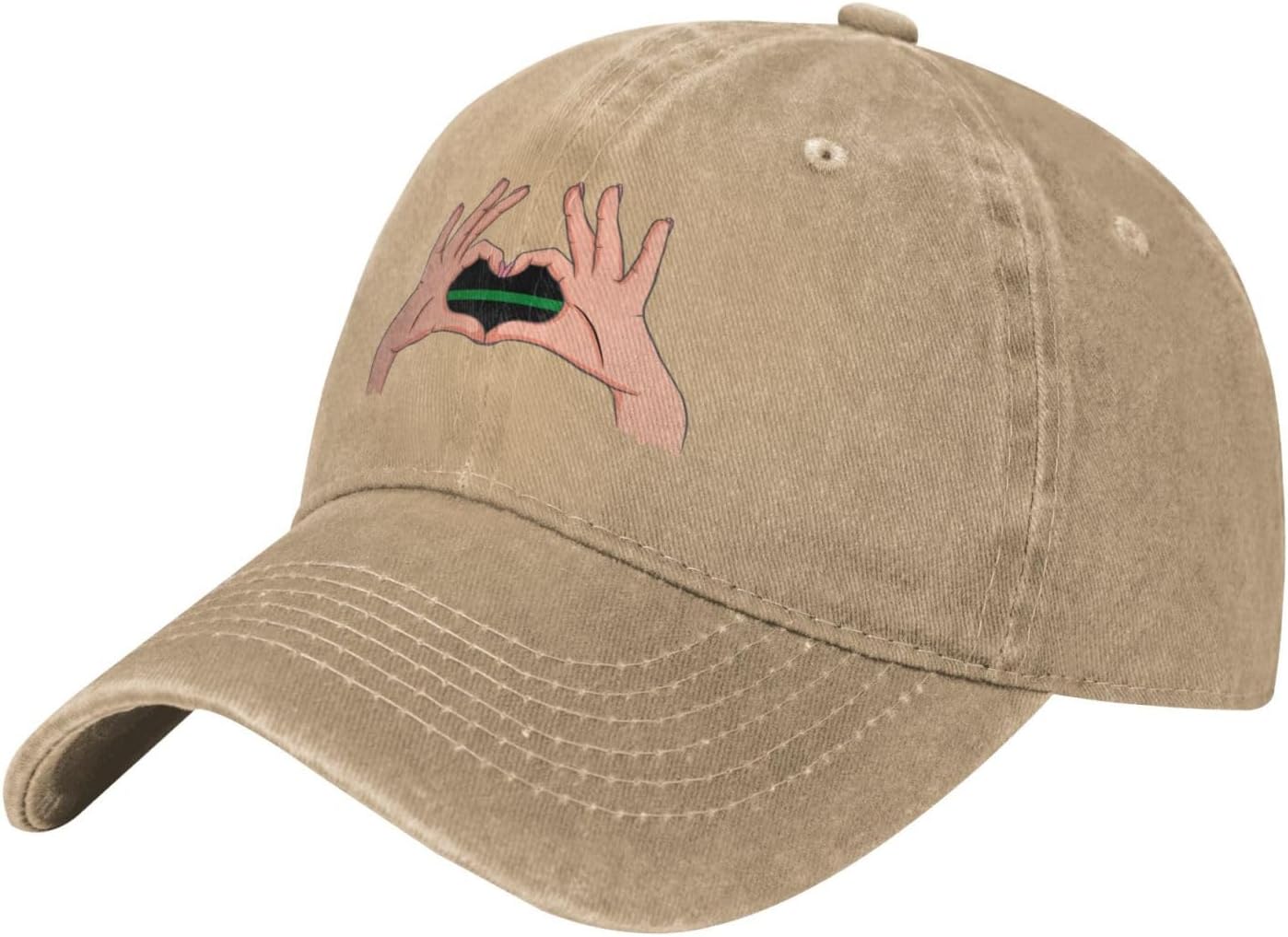 Holding A Heart Flag Baseball Cap for Women Men