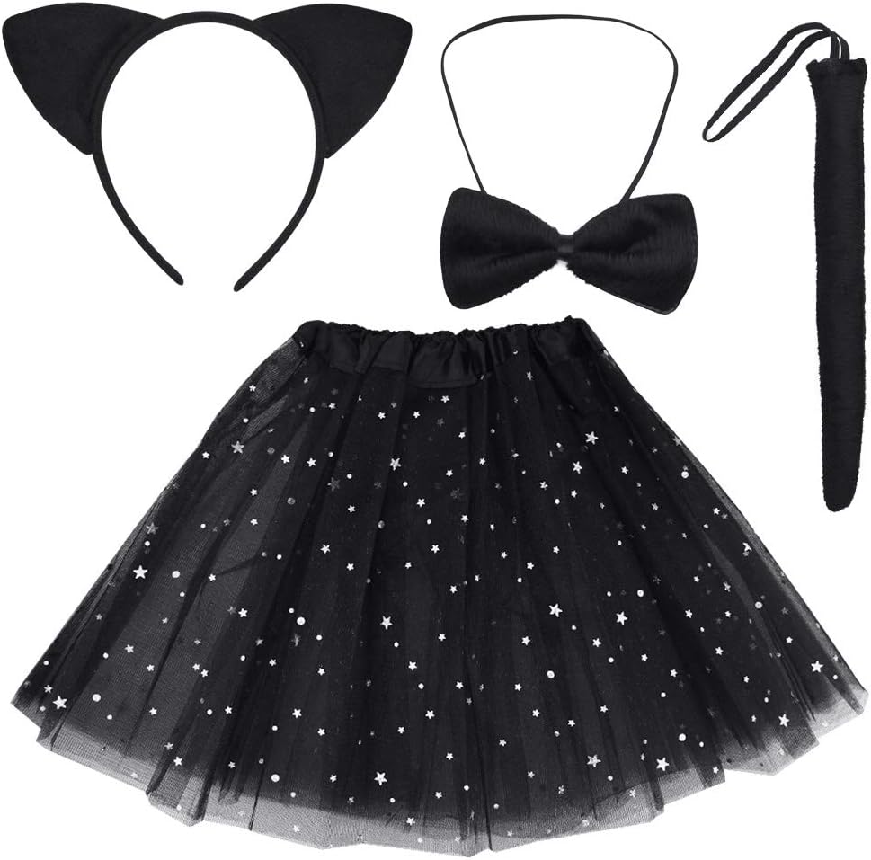 Dxhycc Halloween Handmade Black Cat Costume Set