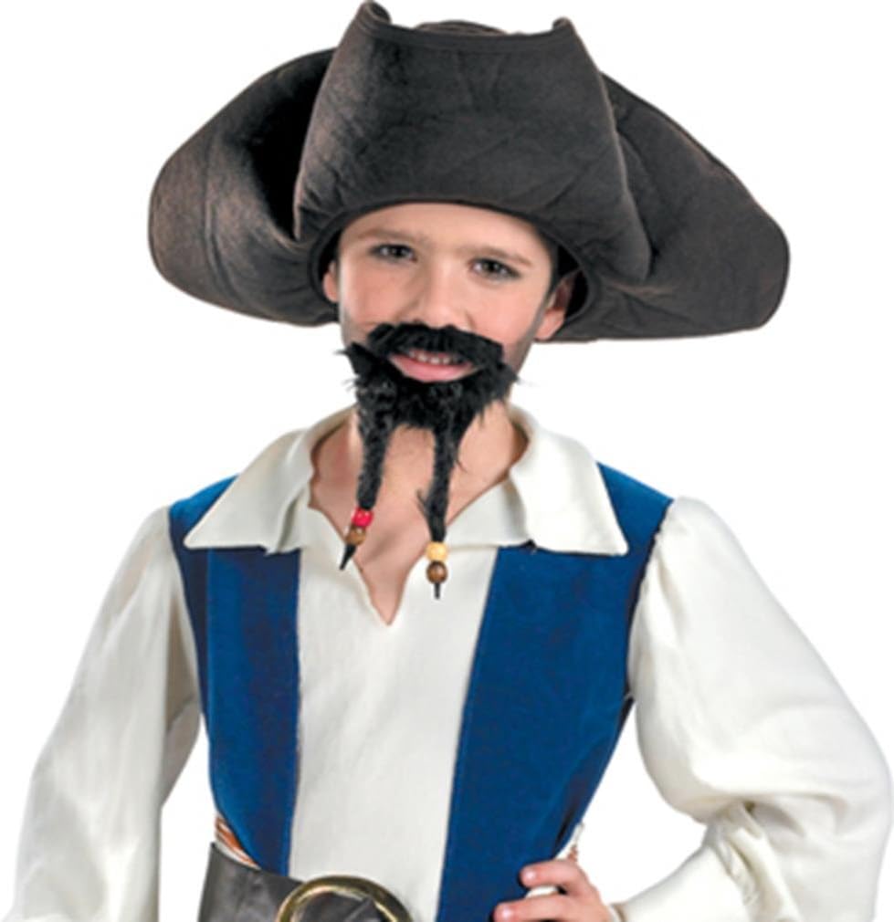 Disguise Inc Pirate Hat Mustache Goatee for Kids