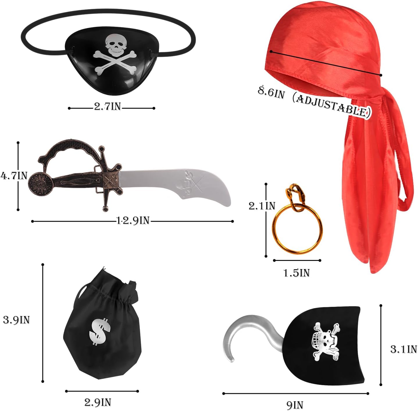 Pirate Kids Costume Set Perfect for Halloween Fun