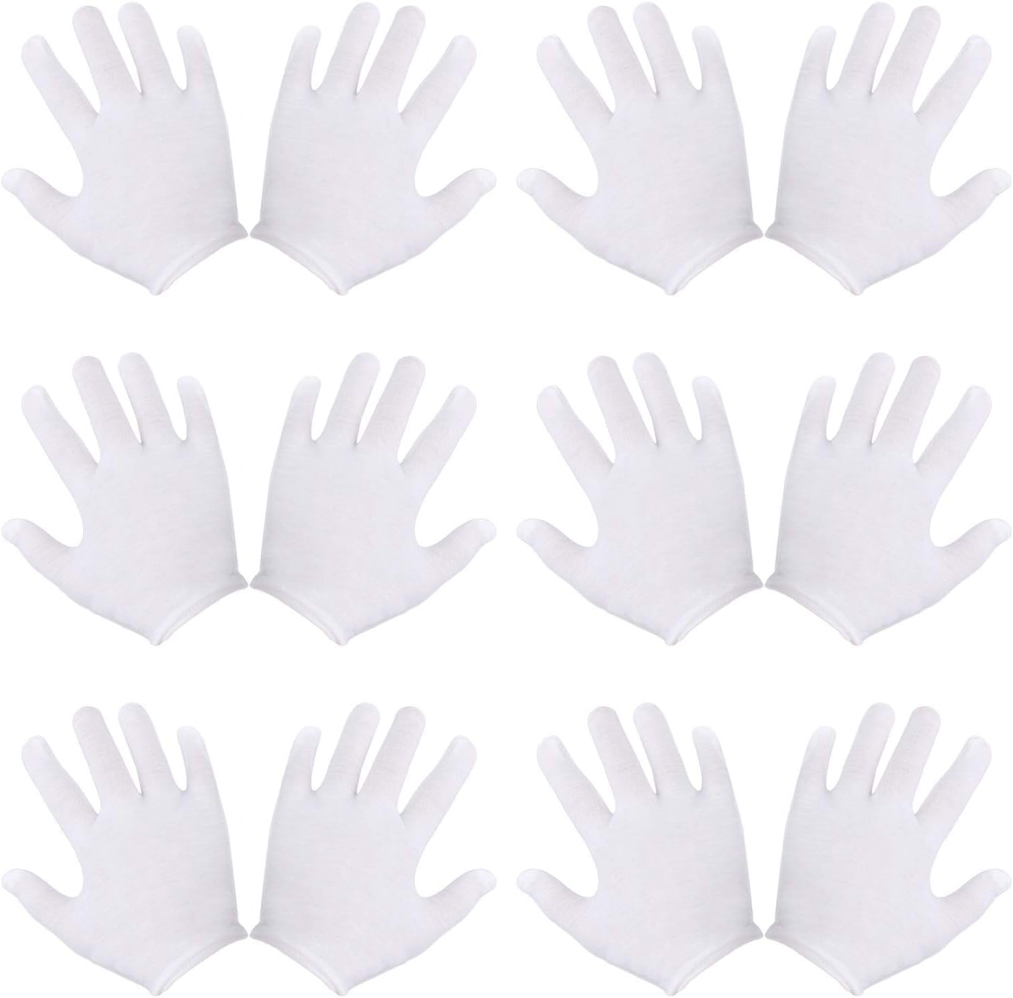 18 Pairs White Gloves Kids Halloween Costume Gloves Great Gift for Kids