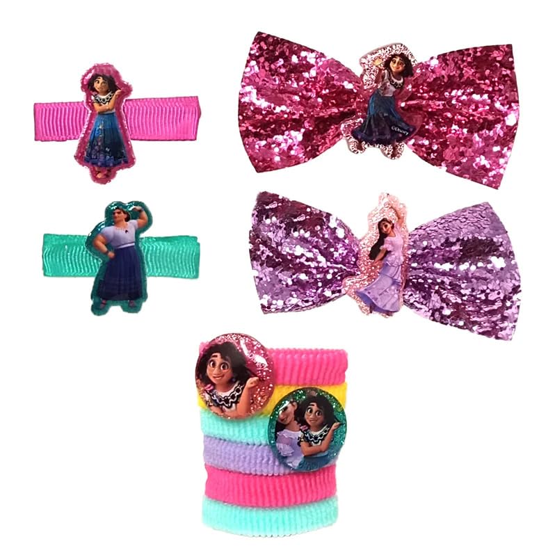 Disney Encanto 10pc Girls Hair Accessory Backpack Dress Up Bows