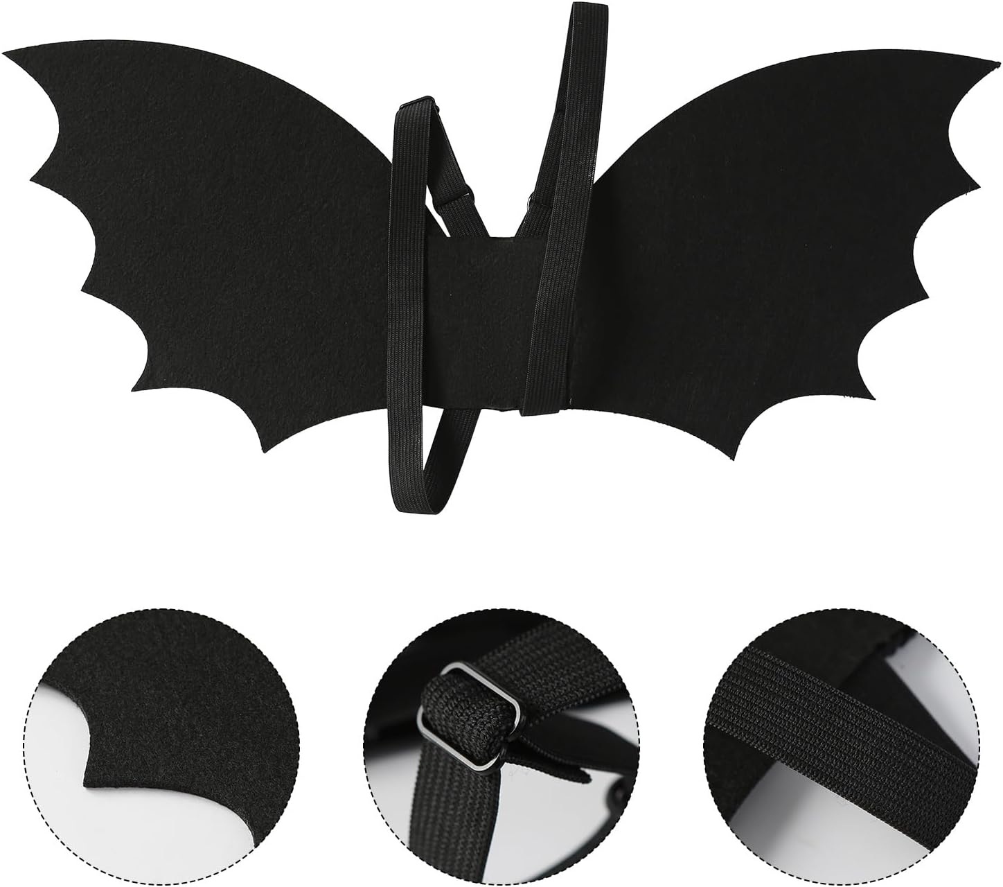 Perfect Halloween Costume for Babies - Black Bat Wing and Bow Headband