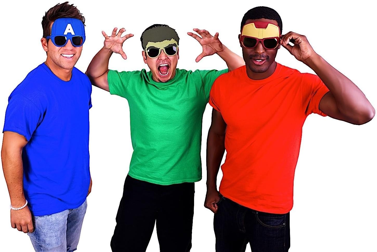 Sun-Staches Avengers Sunglasses Iron Man Thor Hulk Costume Accessory
