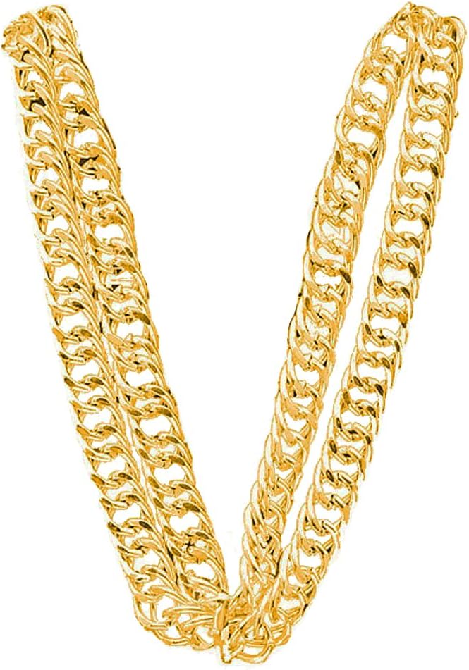 Rubies Boys 80s Big Links Gold Neck Chain Costume Accessory