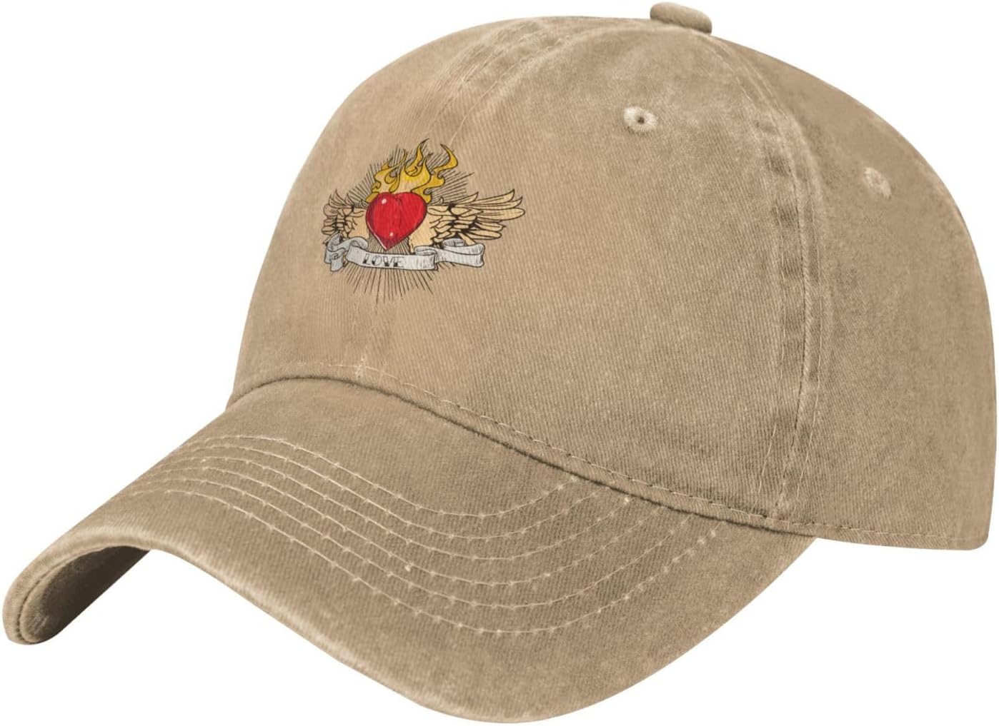 Cool Hearts and Wings Baseball Cap