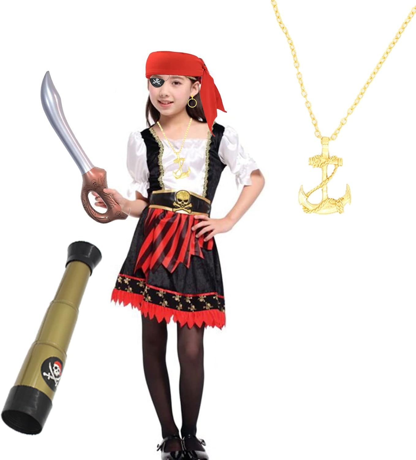 Timisea Pirate Costume Accessories for Kids