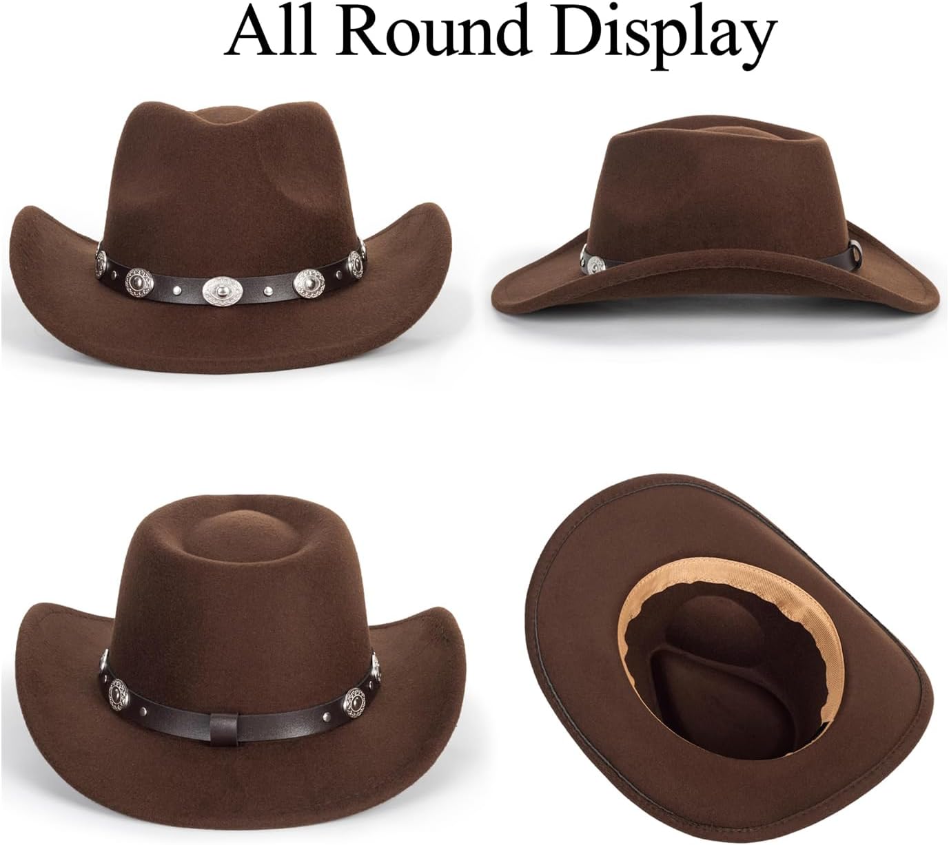 Vikodah Kids Western Cowgirl Fedora Hats