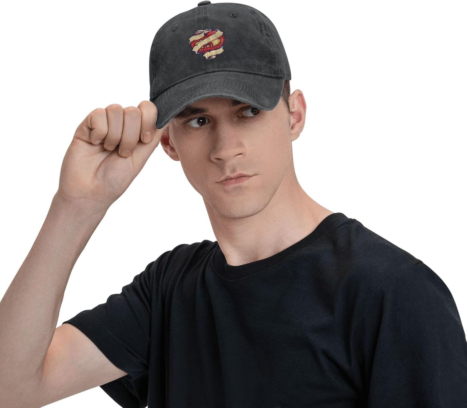 RTATBY Red Heart tape baseball cap