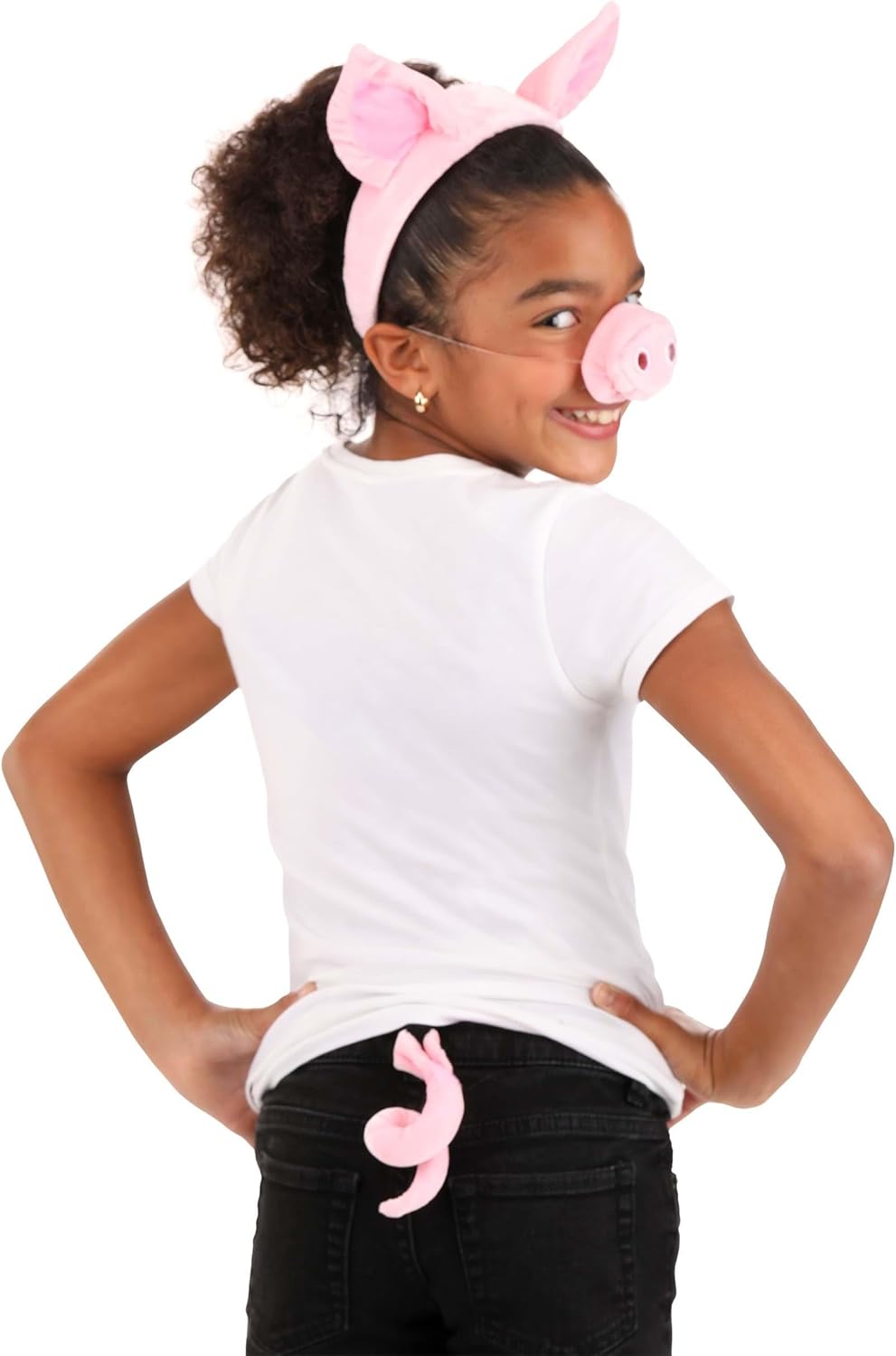 Pig Costume Set Includes Ears Tail and Nose - Soft Velvet Fit