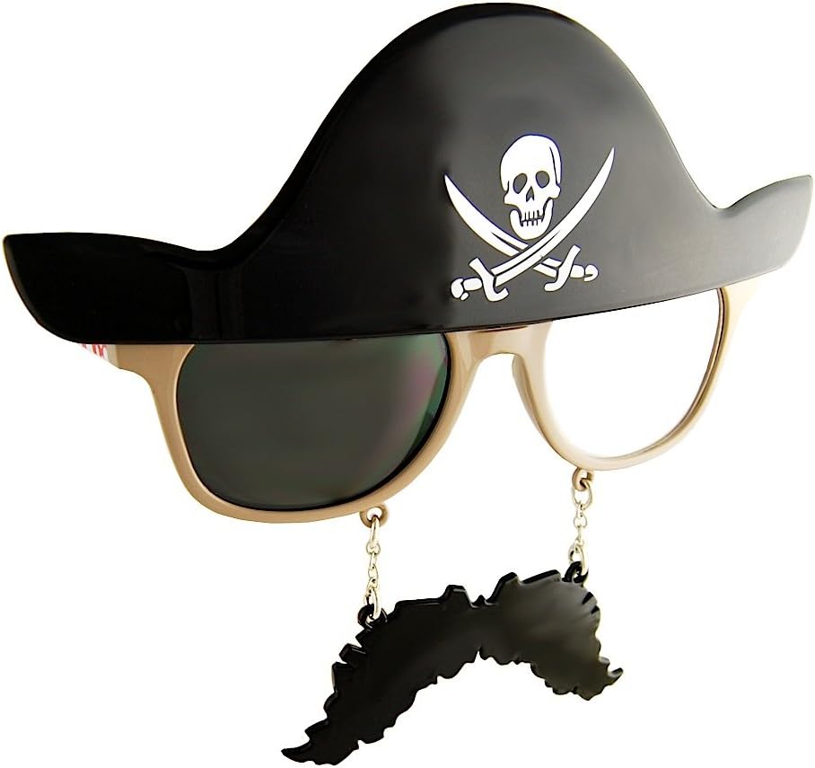 Sun-Staches Pirate Kids Sunglasses UV400 Protection Fun