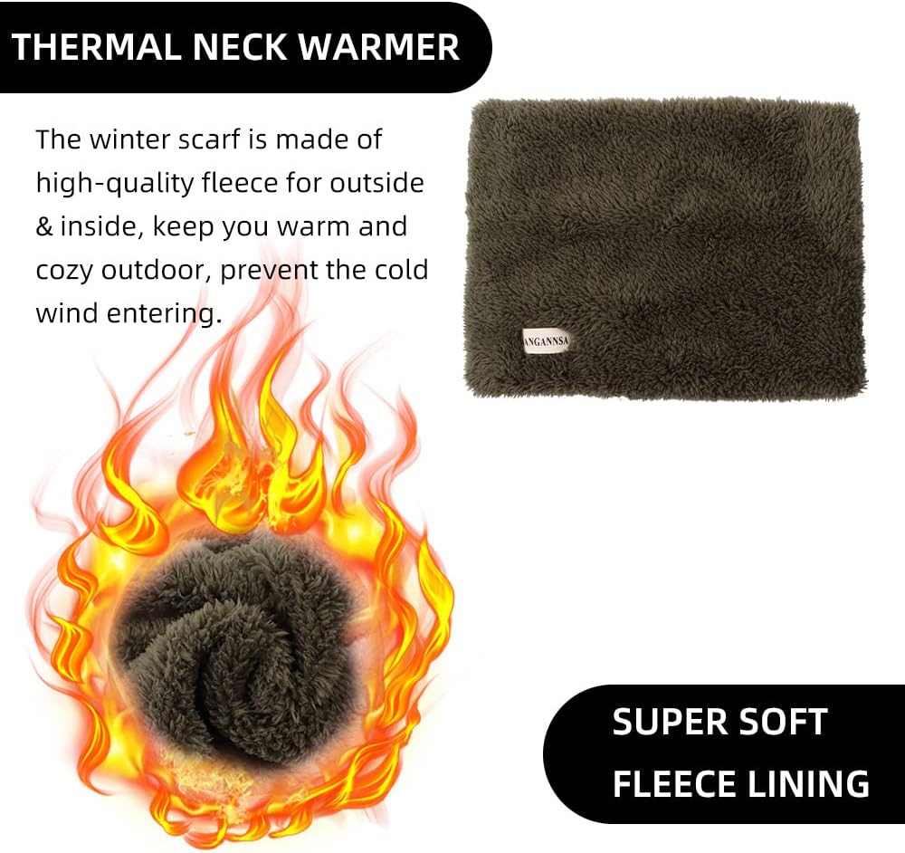 JANGANNSA Warm Soft Kids Fleece Scarf - Perfect for Winter Autumn