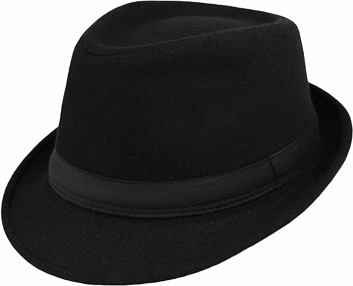 UTOWO Kids Felt Fedora Trilby Ganster Hat Boys Ages 25